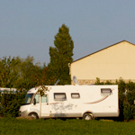 aire de repos calme au milieu des vignes